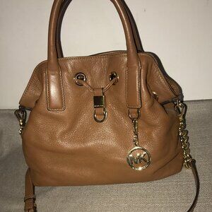 Michael Kors Brown Camden Series Drawstring 2-way Satchel handbag